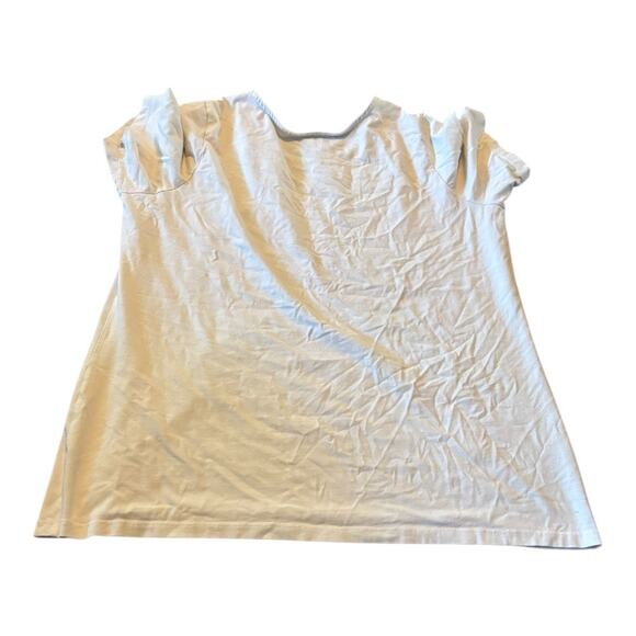 Susan Graver Women's Essentials White T-Shirt Size 1X - Picture 2 of 3